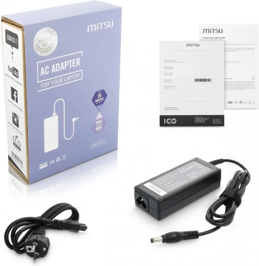 Lader / netadapter 20 V 3,25 A (5,5 × 2,5 mm) voor FUJITSU en MAXDATA, 65 W