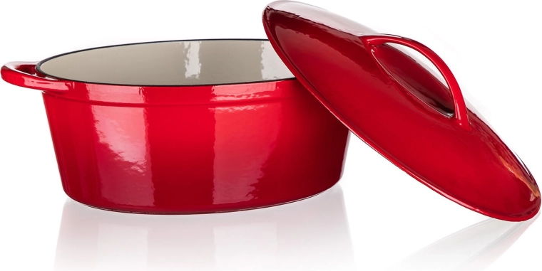 Geëmailleerd antiaanbakoppervlak en eenvoudig schoonmaken