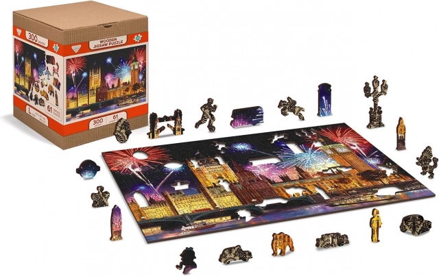 Houten puzzel Nacht Londen 75 stukjes