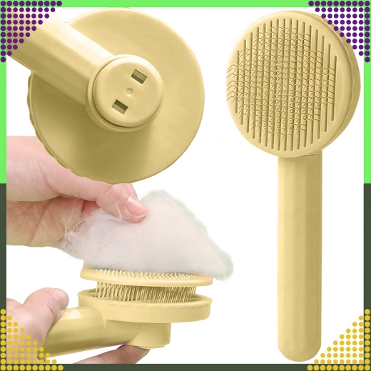 Met één druk schoon – knop voor het loslaten van haren