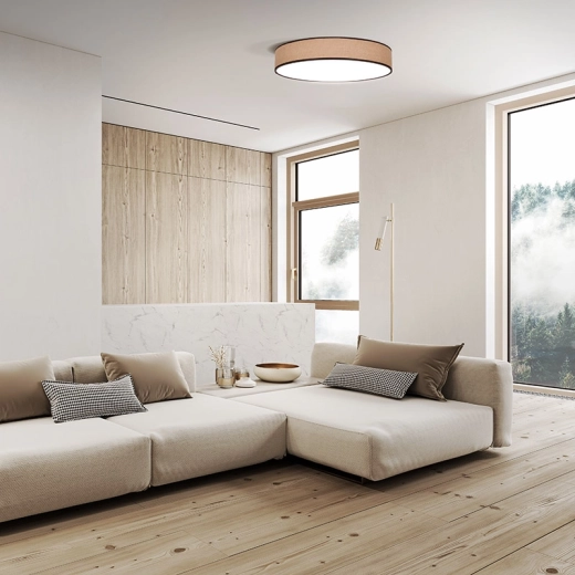 Gezellig design met decor van natuurlijk jute