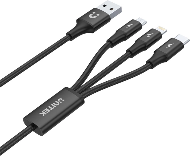 3 connectoren in één – opladen van tot 3 apparaten