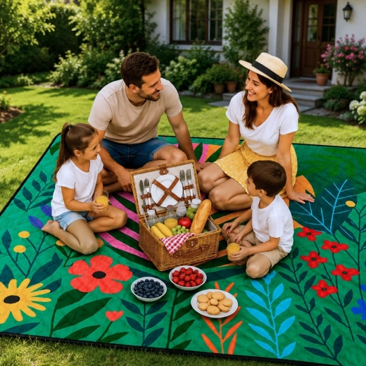 Comfortabele ruimte voor een picknick