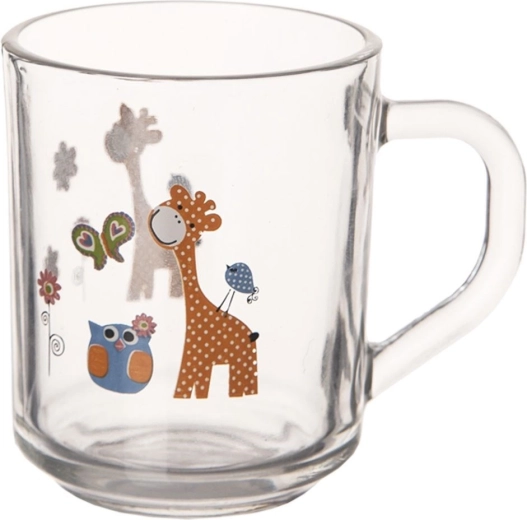 Glazen kinderbeker Giraffe 230 ml