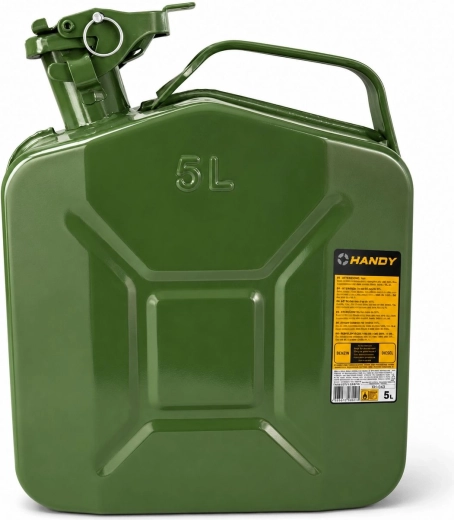 Stalen jerrycan voor brandstof 5 l