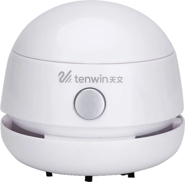 Oplaadbare mini-stofzuiger micro USB wit