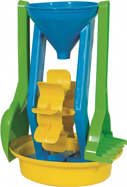 Androni zandset met molentje, hoogte 26 cm – Blauw