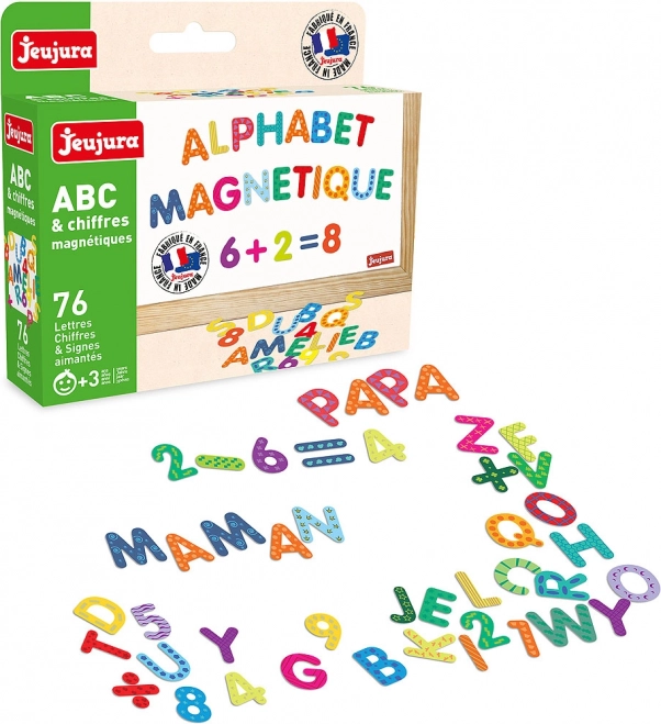 Jeujura magnetische letters en cijfers – 76 stuks