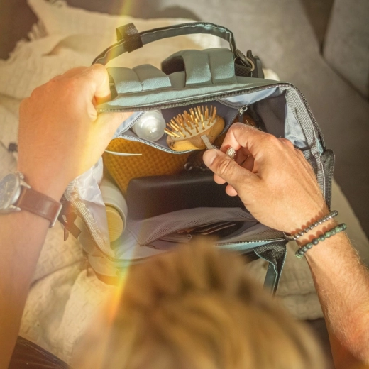 Slimme organisatie met thermovakken en vak voor natte spullen