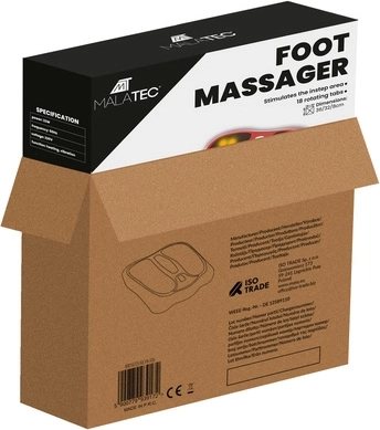 18 roterende massageknobbels voor de hele voetzool