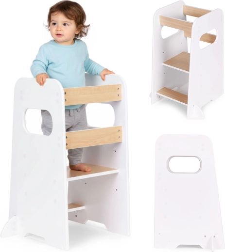 Montessori keukenhulp voor kinderen ECOTOYS, verstelbare leerstoel