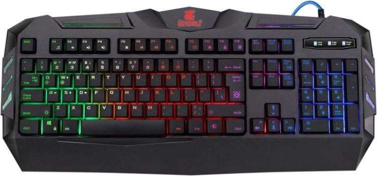 Gamingtoetsenbord Defender Werewolf GK-120DL met membraanschakelaars en verlichting