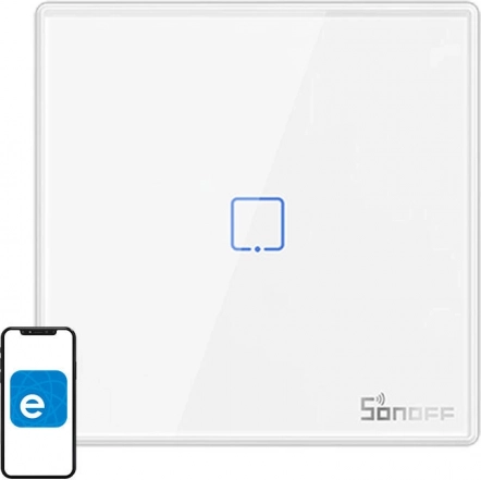 Slimme draadloze muurschakelaar Sonoff T2EU1C 433MHz