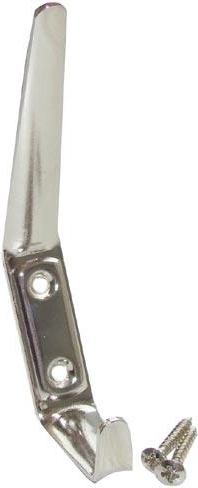 Grote wandhaak 41 × 120 mm, nikkel
