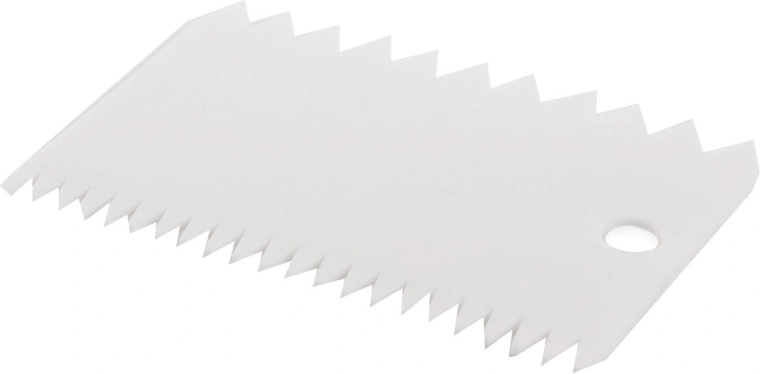 Gekartelde patisserie-spatel 11 cm