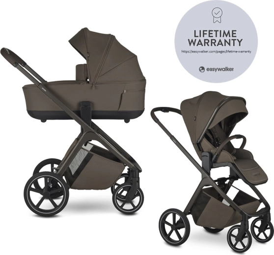 Easywalker Zoey combi-kinderwagen chestnut brown