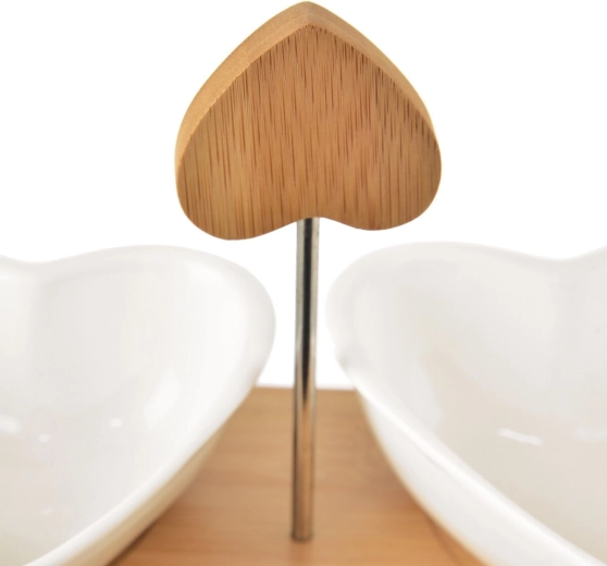 Houten dienblad met handgreep voor eenvoudig dragen