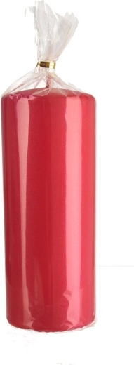 Matte rode stompkaars 7 × 18 cm