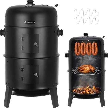 3-in-1: grillen, roken en vuurkorf in één