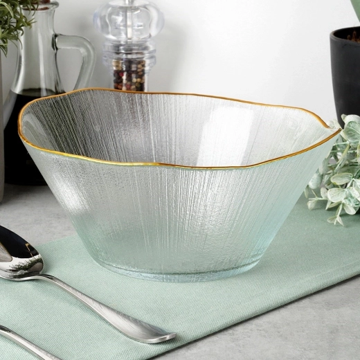 Getextureerd helder glas met modern silhouet