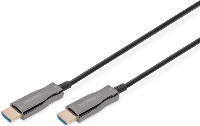 Hybride HDMI 2.0 Premium HighSpeed 4K/60 Hz AOC-kabel met Ethernet – 20 m