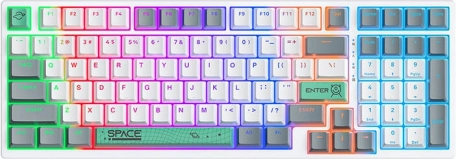 Mechanisch toetsenbord ONIKUMA G38, 98 toetsen, USB‑kabel, wit