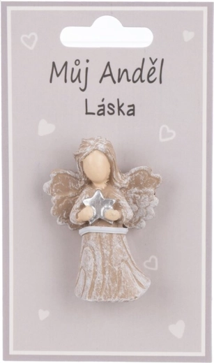 Keramische decoratieve magneet engel „Liefde“