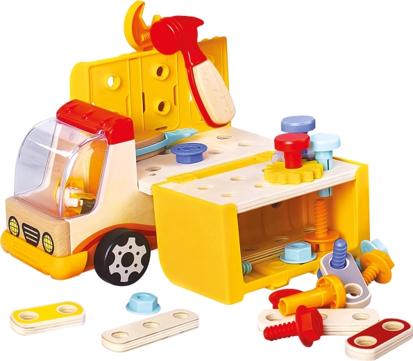Auto en werkplaats in één