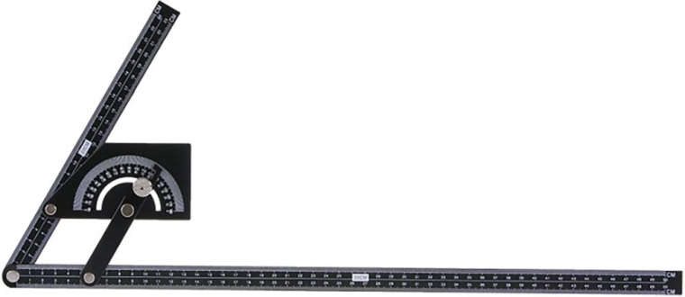 Booggradenboog 230 × 500 mm, 0° tot 180°