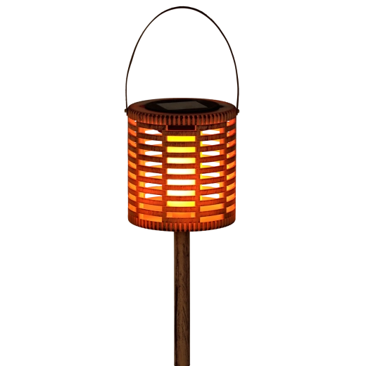 Betoverende warme witte sfeer met vlam‑effect