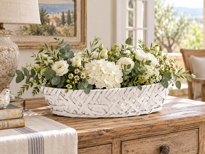 Witte houten uitvoering
