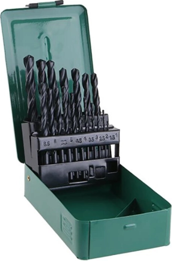 Set HSS-metaalboren 1,0–10,0 mm, 19-delig