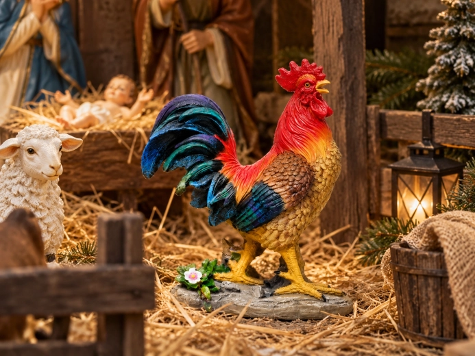 Opvallende aanvulling voor de kerststal