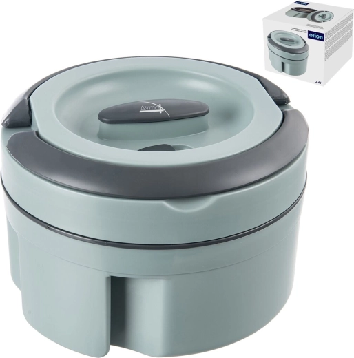 Stalen thermo-maaltijdcontainer 2,4 l