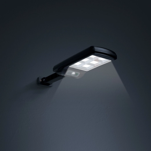 Zonne-energiewandspot met bewegingssensor en 6 COB-leds