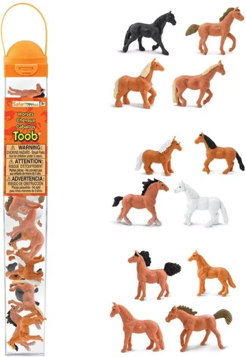 Safari Ltd. TOOBS tube met paardenfiguren (12 stuks)
