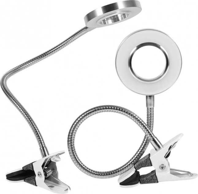 Tafellamp met klem en 24 LED-lampen