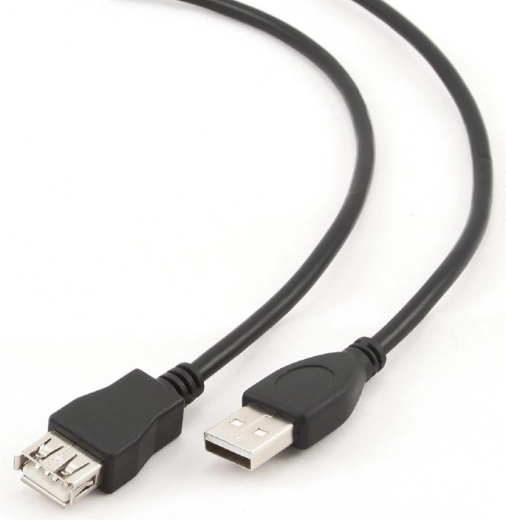 USB 2.0 verlengkabel AM–AF 4,5 m zwart