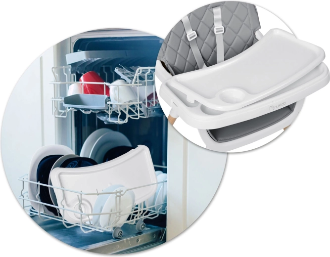 Afneembaar blad, eenvoudig te reinigen in de vaatwasser