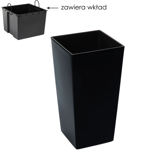 Uitneembare inzet voor eenvoudig verpotten