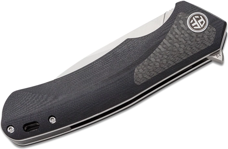 Ergonomische G10-greep met carbon inlay