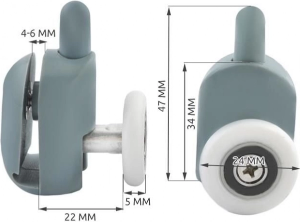 Compatibel met glas 4–6 mm