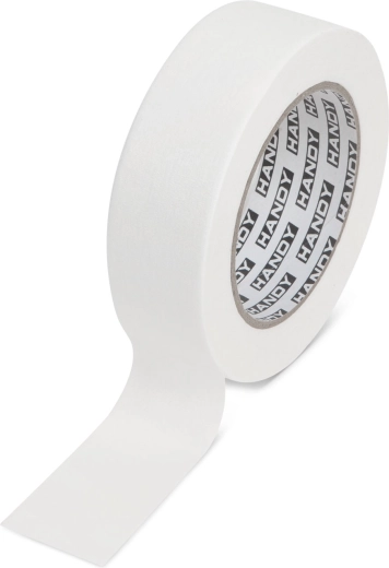 Afplaktape met oplosmiddelhoudende lijm 50 m × 30 mm wit