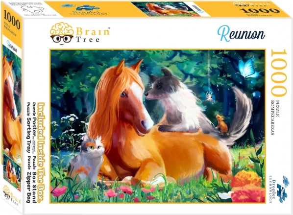 Puzzel Brain Tree Dierenontmoeting 1000 stukjes
