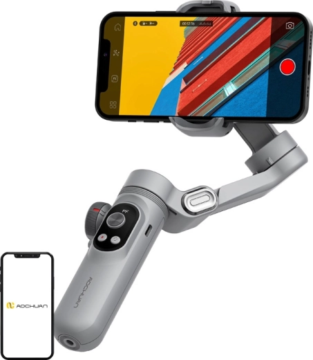 Stabilisator voor smartphone AOCHUAN Smart X Pro standaard grijs