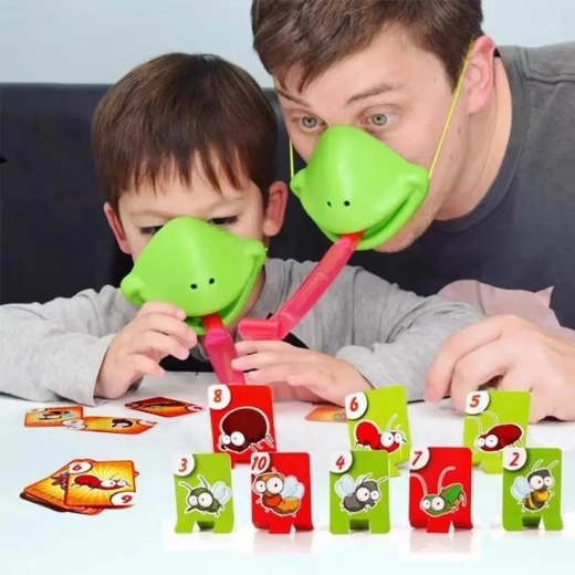 Actievolle fun met kikkermaskers