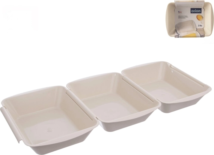 Orion bakjes voor paneren 3 × 1,5 l - 3 stuks