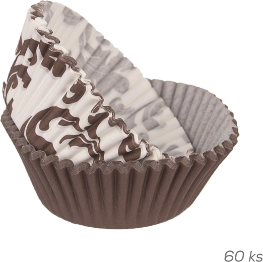 Papieren cupcakevormpjes 2,5 cm mix 60 stuks