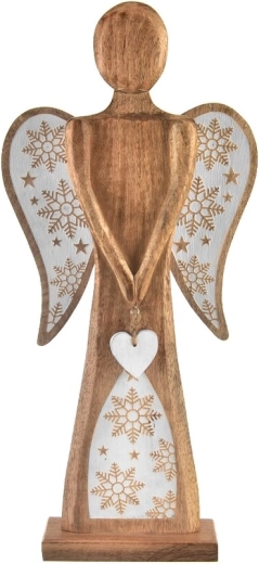 Kerstdecoratie engel Mango White 60 cm