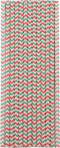 Neutrale papieren rietjes 19,5 cm (25 stuks)